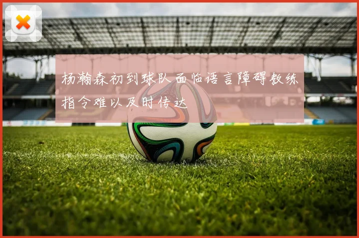 杨瀚森初到球队面临语言障碍教练指令难以及时传达